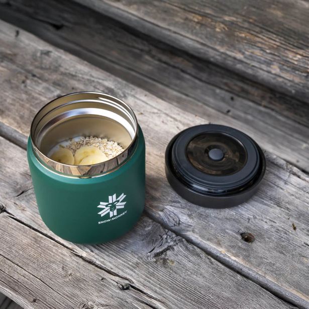 TERMO POSODA SNOW MONKEY FOODIE MIDI 480 ML ZELENA