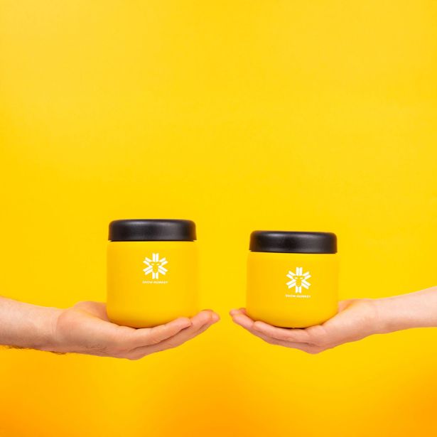 TERMO POSODA SNOW MONKEY FOODIE MINI 350 ML RUMENA