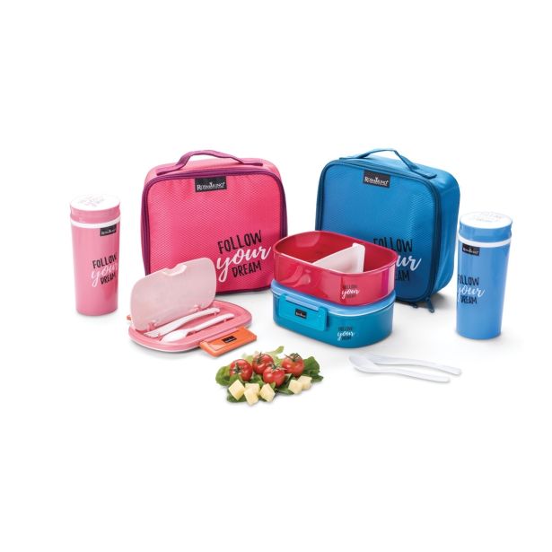 TERMO STEKLENICA, POSODA ROSMARINO PRENOSNI TERMO SET ZA HRANO IN PIJAČO MODER