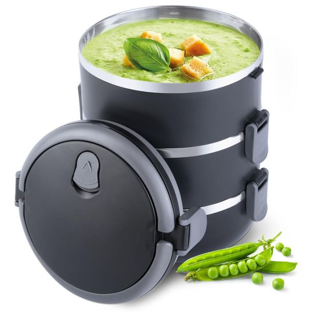 TERMO STEKLENICA, POSODA 3 DELNA TERMO POSODA ZA HRANO