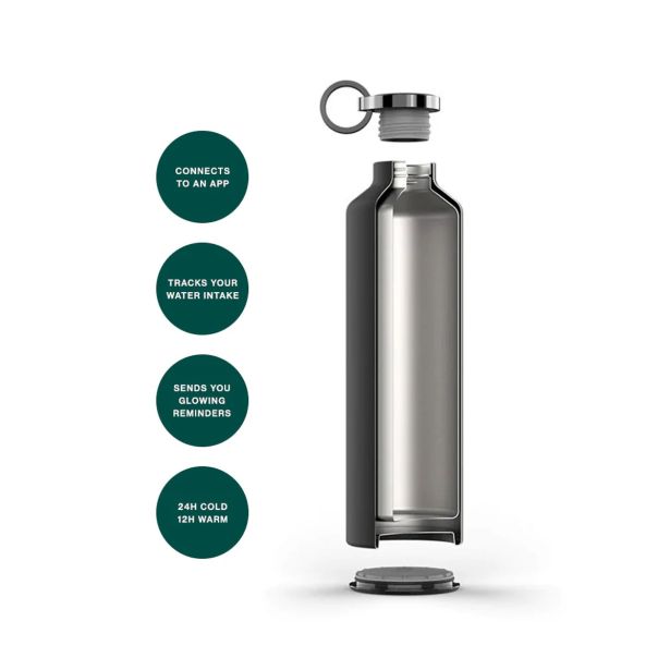 TERMO STEKLENICA, POSODA EQUA PAMETNA TERMO - DARK GREY, 680 ML