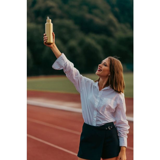 TERMO STEKLENICA, POSODA EQUA TIMELESS TERMO - ZLATA, 600 ML