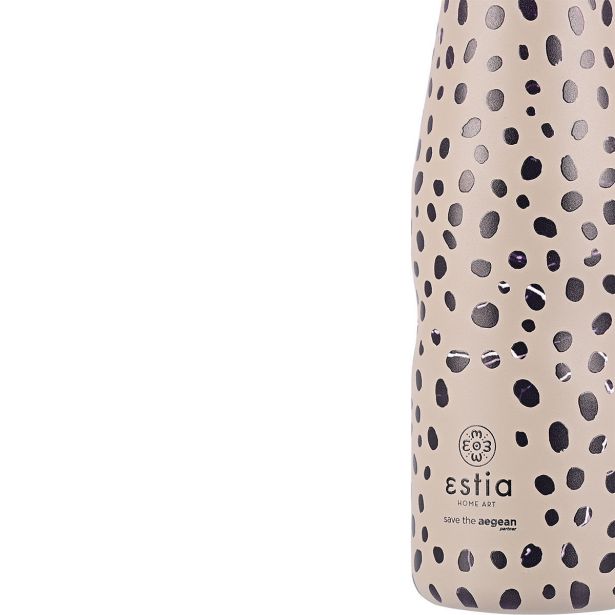 TERMO STEKLENICA, POSODA ESTIA 500 ML LEOPARD TAUPE POTOVALNA STEKLENIČKA