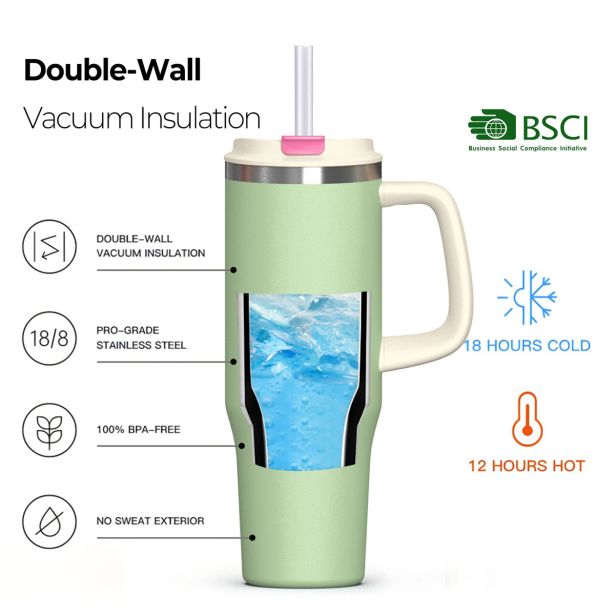 TERMO STEKLENICA, POSODA HOMEY 1.2 LIT HICE ZELEN TERMO LONČEK HAUSLINE