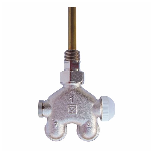 TERMOSTATSKI KOTNI VENTIL HERZ VUA 40 12.7 MM (1/2 -) ŠTIRIPOTNI ZA ENOC.SISTEM