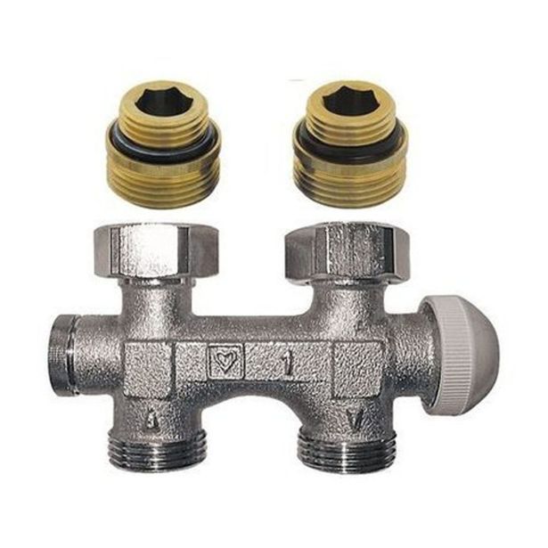 TERMOSTATSKI RAVNI VENTIL HERZ TS-90RL1 ENOCEVNI SISTEM RAVNI 1/2X3/4