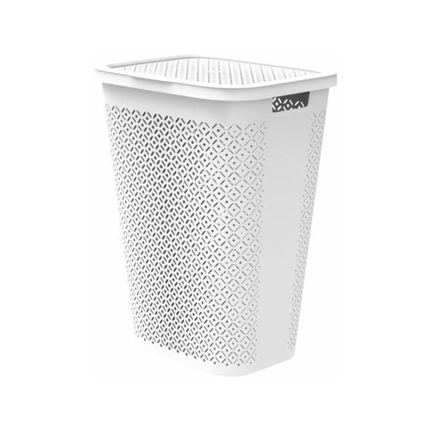 KOŠ ZA PERILO CURVER TERRRAZZO, 55 L, BEL