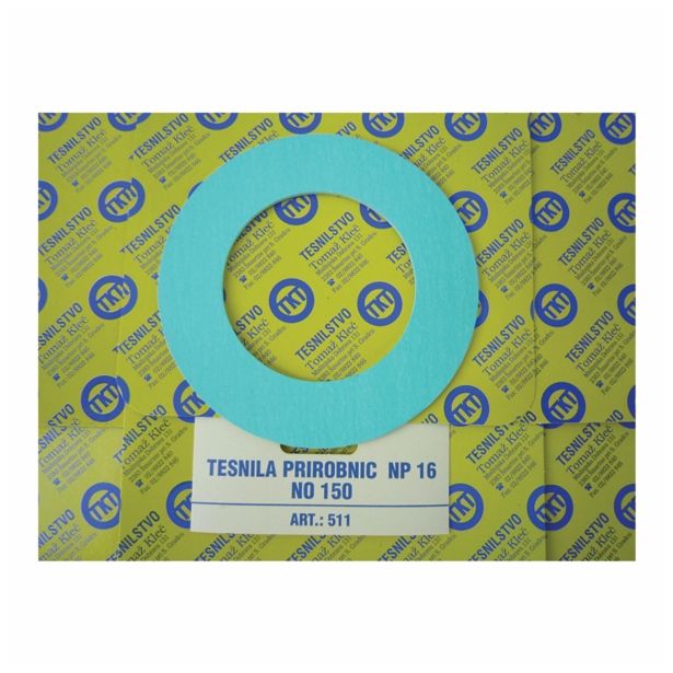 TESNILO ZA PRIROBNICO KLEČ TESNILO PRIR NP 16 DN 150 218X169X2 DIN 2690