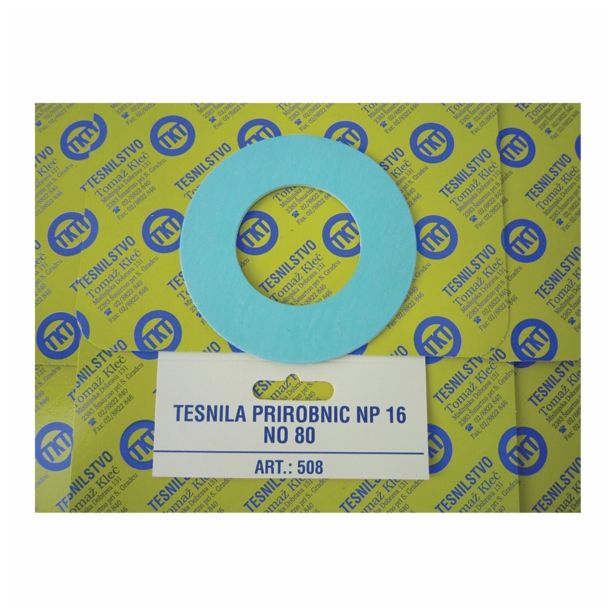 TESNILO ZA PRIROBNICO KLEČ TESNILO PRIR. NP 16 DN 80 142X90X2 DIN 2690