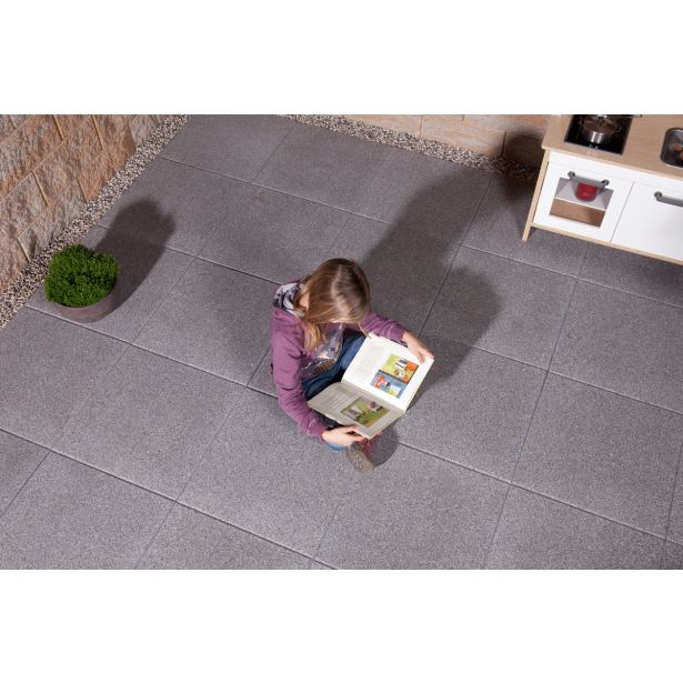 BETONSKA PLOŠČA ZOBEC TETRA 50X50X3.8 CM GRANITNO SIVA