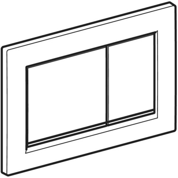 TIPKA, AKTIVIRNA GEBERIT OMEGA 20 EASY ČRNA MAT DVOKOLIČINSKA