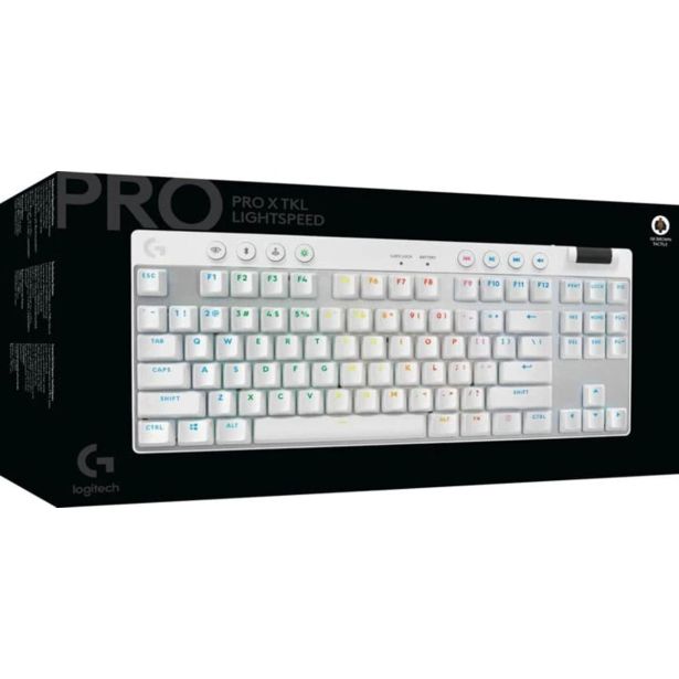 TIPKOVNICA LOGITECH G PRO X TKL LIGHTSPEED TACTILE, BELA
