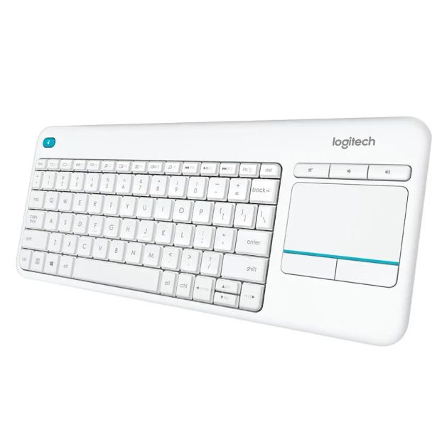 TIPKOVNICA LOGITECH K400, BELA