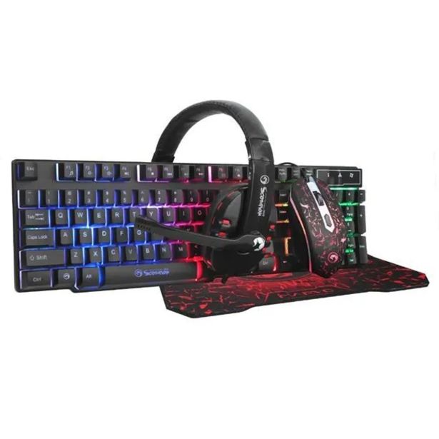 TIPKOVNICA MARVO CM370 TIPKOVNICA & MIŠKA & PODLOGA & SLUŠALKE 4V1