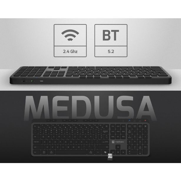 TIPKOVNICA NATEC MEDUSA BREZŽIČNA PROFESIONALNA