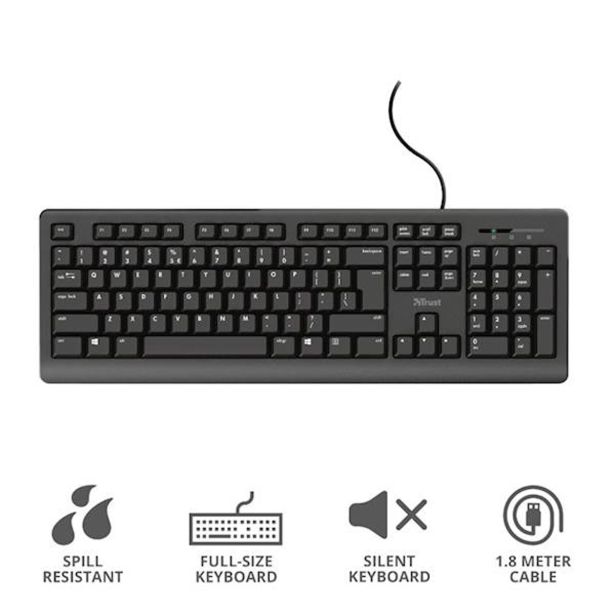 TIPKOVNICA TRUST PRIMO SILENT ČRNA