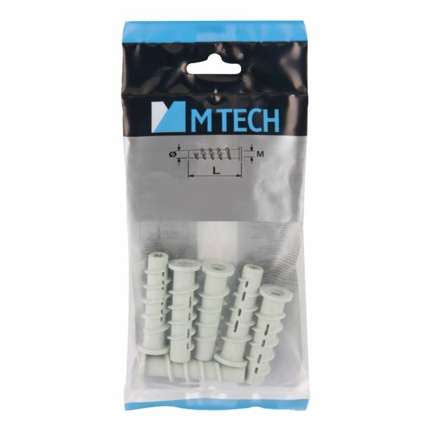 ZIDNI VLOŽEK MTECH TML 10X50 VL.ZA POROBETON ZAV=6 KOS ZA VIJAK 6X50