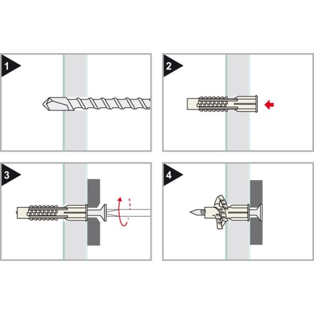 ZIDNI VLOŽEK TMT 8X51 VLOŽEK MAVČNE PLOŠČE ZAV=6KOS