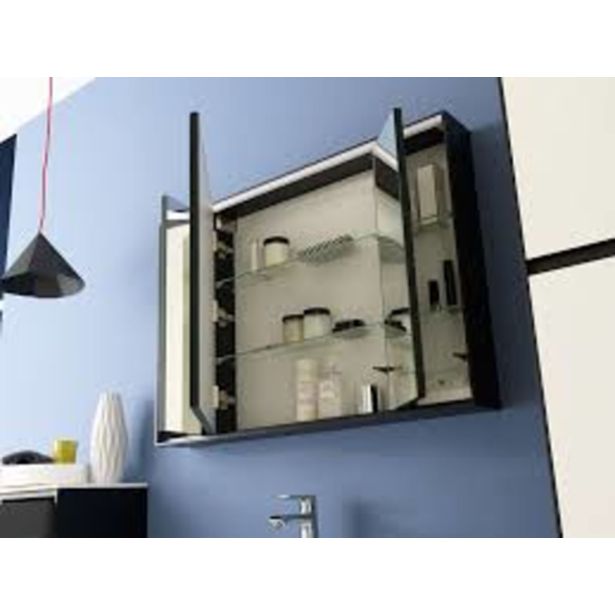 TOALETNA OMARICA KOLPA SAN TOD 100 ČRNA DONNA TOAL. OMARICA Z LED SVETILKO