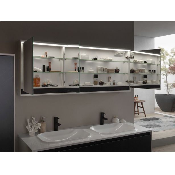 TOALETNA OMARICA KOLPA SAN TOP 150 WH Z OGLEDALOM IN LED OSVETLITVIJO