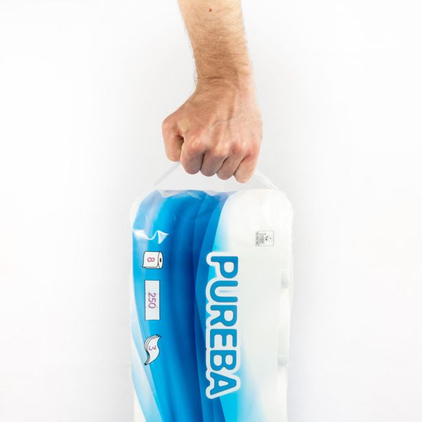 TOALETNI PAPIR PUREBA ROLICE SUPER SOFT BELE 3-SLOJNI 250 LIST. 8/1