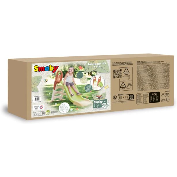 TOBOGAN SMOBY KS Z VODO SREDNJI ZELEN 159X69X100 CM