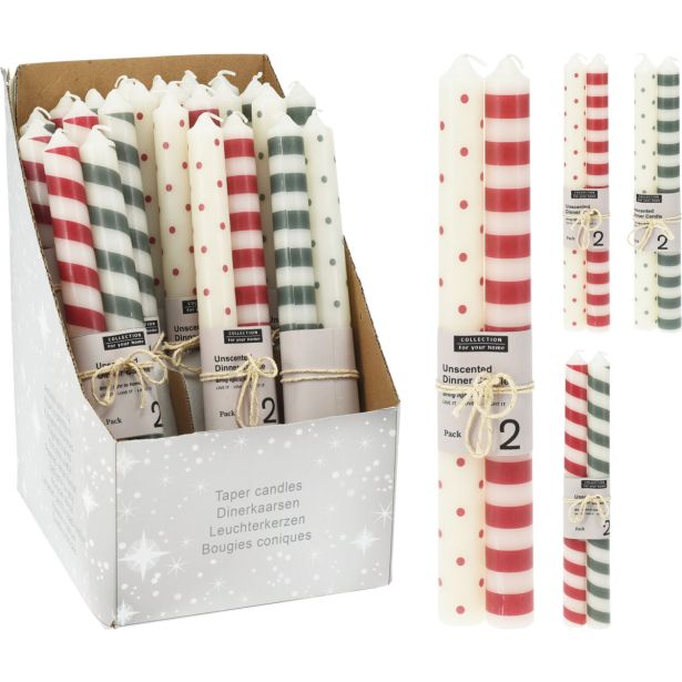 TOP SVEČA EH PILAR 2/1 25 CM SORTIRAN DIZAJN