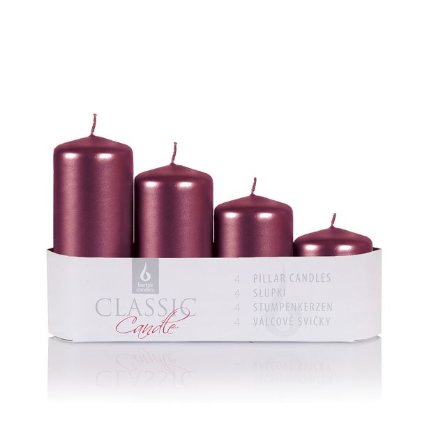 TOP SVEČA MULLER 4/1 NIVOJSKA RDEČA LAKIRANA