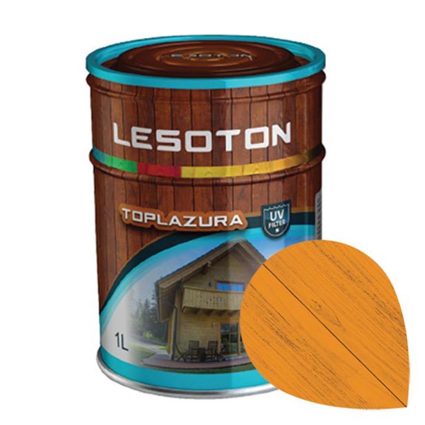 DEBELOSLOJNI PREMAZ LESOTON TOPLAZURA ŠT.14 SVETLI BOR 1L