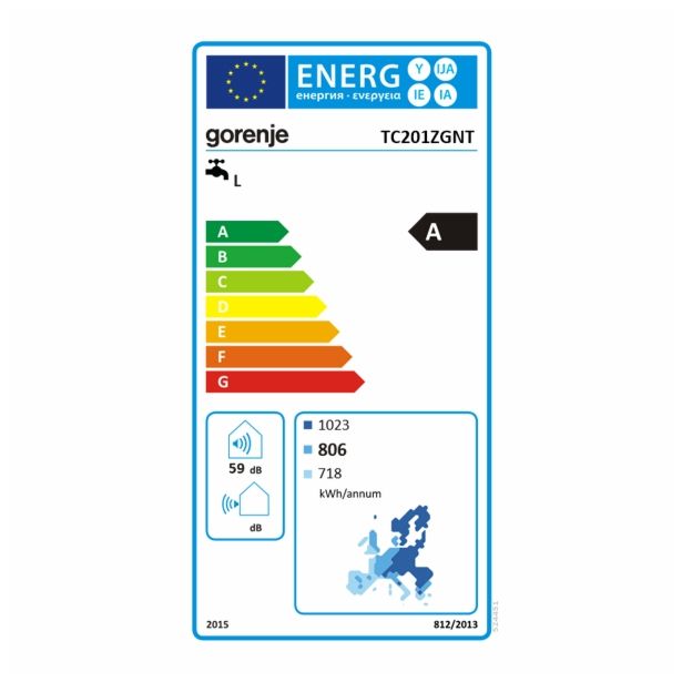 TOPLOTNA ČRPALKA ZA SANITARNO VODO GORENJE TČ 201 ZGNT