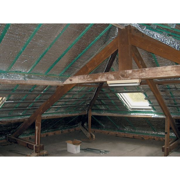 VEČSLOJNA TERMOIZOLACIJA ALPCOLOR TOPLOTNA IZOLACIJSKA 10MM ALUTHERMO QT. 1.2MX6.25M