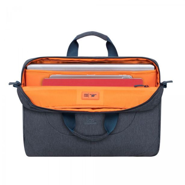 TORBA/NAHRBTNIK RIVACASE ZA PRENOSNIK TEMNO SIVA 15,6"