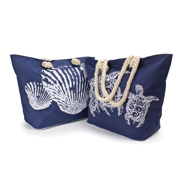 TORBA MODRA Z MORSKIM MOTIVOM