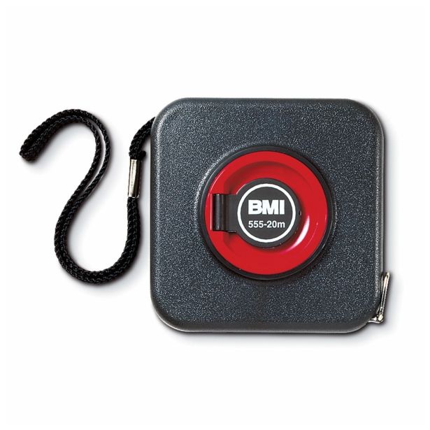 TRAČNI METER MM-SKALA BMI 10M KOVINSKI TRAK BELOL.