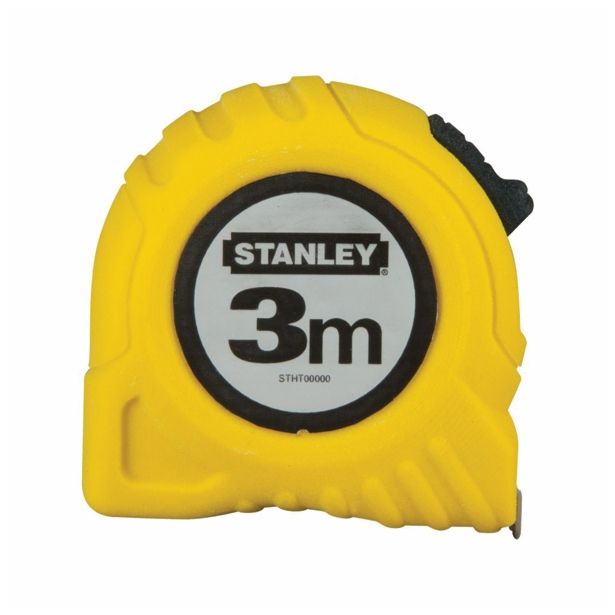 TRAČNI METER Z ZAPONKO STANLEY 3M X 12.7 MM