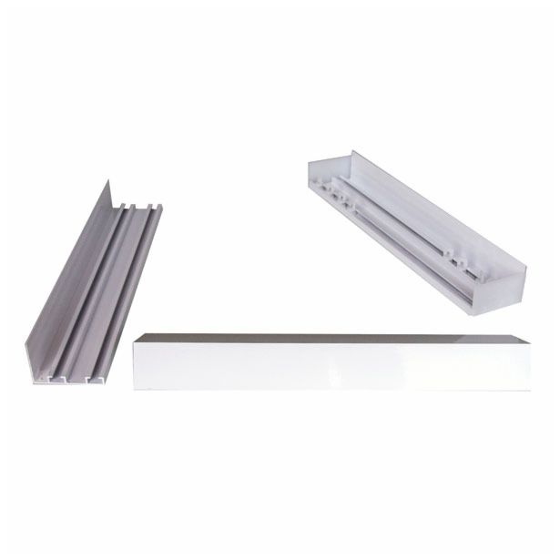 TRAČNICA DOPLAST 120 CM Z ROBOM ALUMINIJ BELA