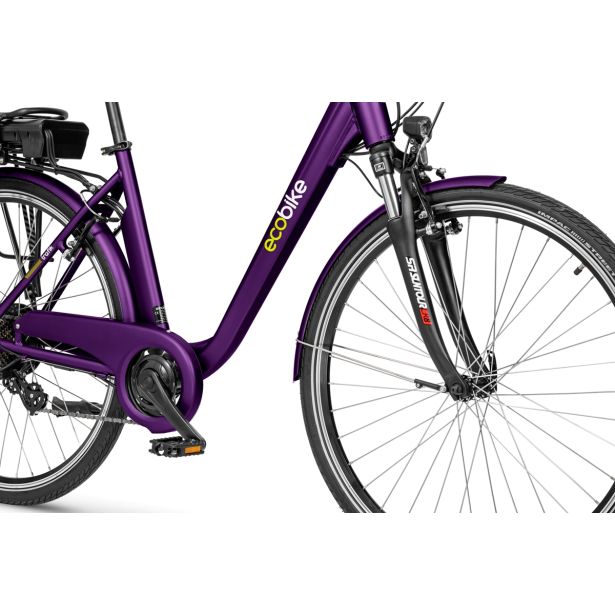 ELEKTRIČNO KOLO ECOBIKE TRAFIK VIOLET PRO MESTNO 71.12 CM (28")