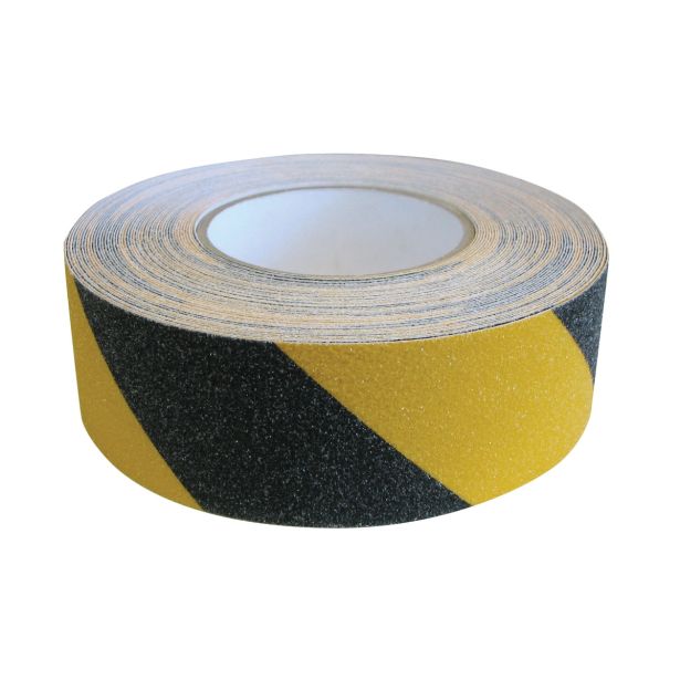 TRAK DÖRNER + HELMER PROTIZDRSNI TRAK PVC 50 MM X 18 M, SAMOLEPILNI RUMEN/ČRN