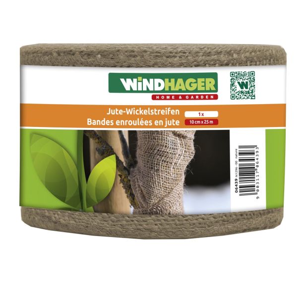 VRTNARSKI PRIPOMOČEK WINDHAGER TRAK IZ JUTE 10CM X 25M NARAVNA