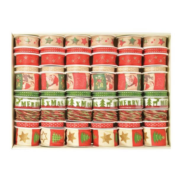 OKRASEK ZA JELKO R+W TRAK RDEČE/ZELENA BARVE. DEKO. 15-40 MM, 2-3.5 M