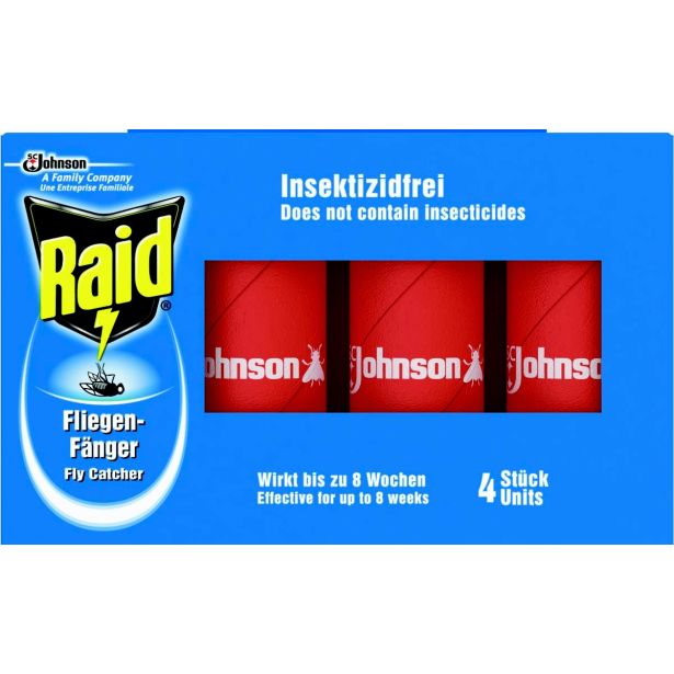 ZAŠČITA PRED INSEKTI RAID TRAKOVI ZA MUHE MUHOLOVEC 4/1