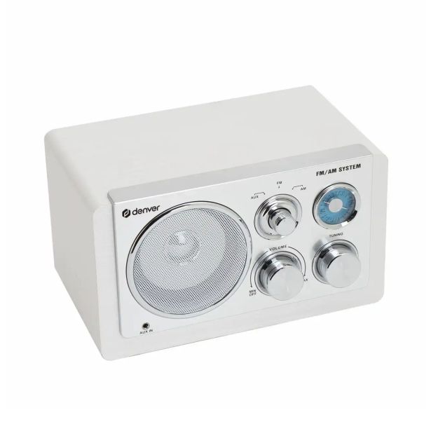 TRANZISTOR DENVER AM/FM RADIO TR-63 BIJELI