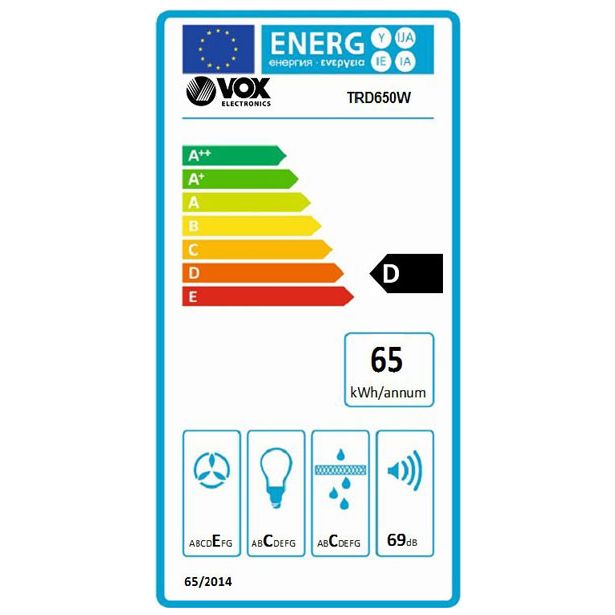 PODVGRADNA KUHINJSKA NAPA VOX TRD650W