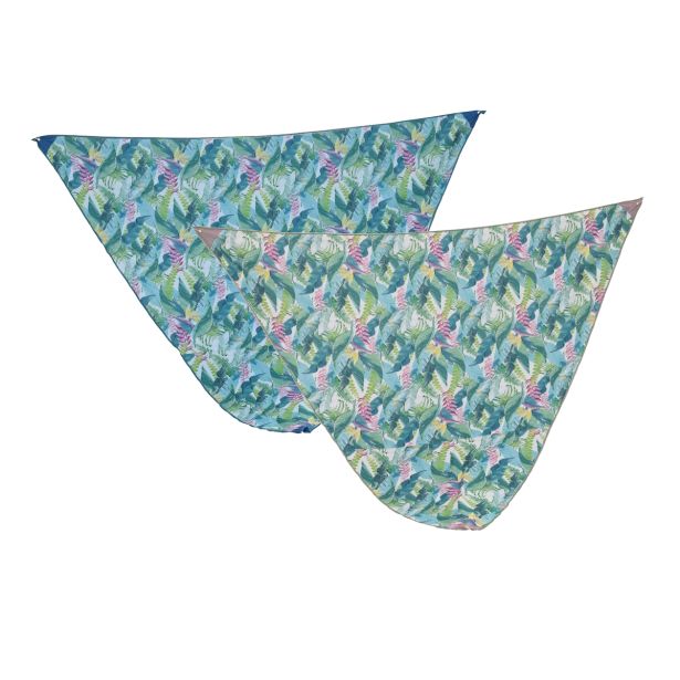 DRUGO SENČILO DECORIS TRIKOTNO JADRO 360 CM CVETLIČNI VZOREC, SORTIRA