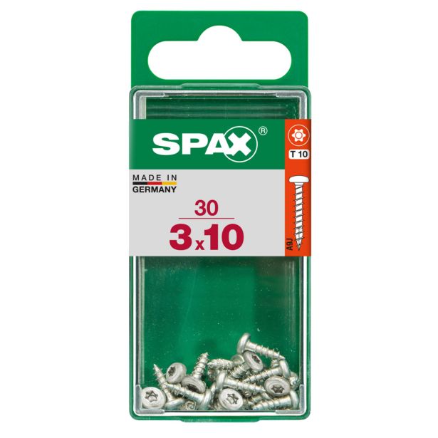VIJAK CILINDRIČNA GLAVA SPAX TRX 3X10 V ZAVITKU 30 KOS