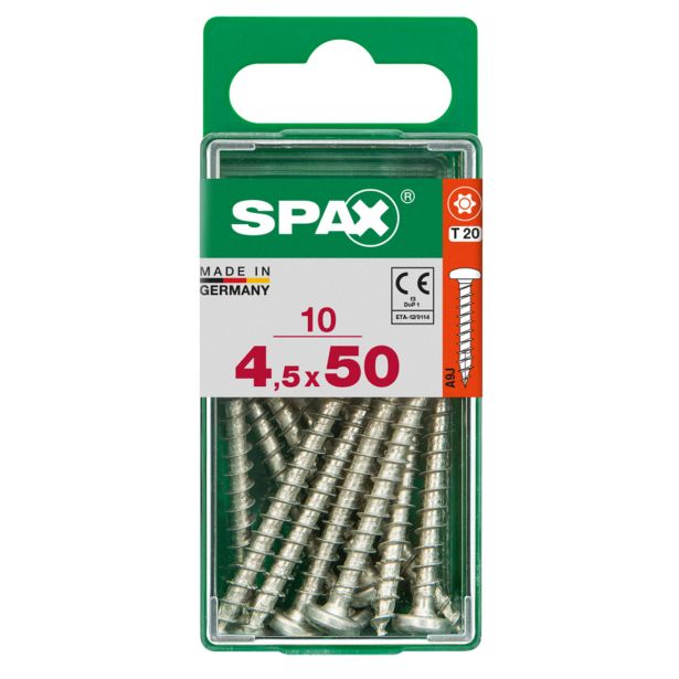 VIJAK CILINDRIČNA GLAVA SPAX TRX 4.5X50 V ZAVITKU 10 KOS