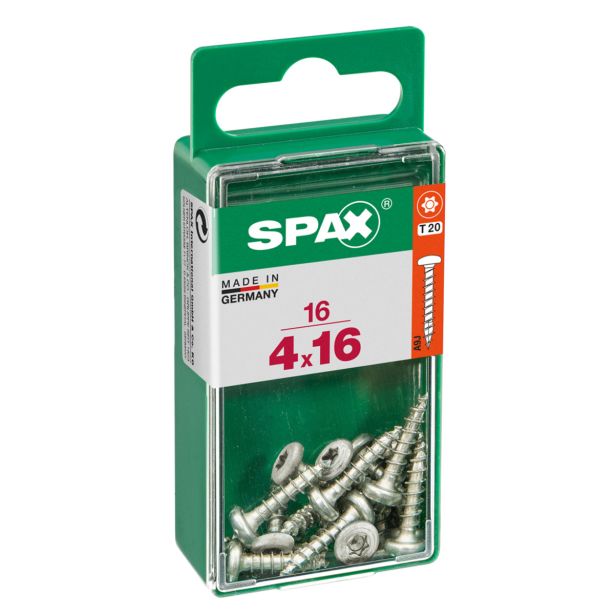 VIJAK CILINDRIČNA GLAVA SPAX TRX 4X16 V ZAVITKU 16 KOS