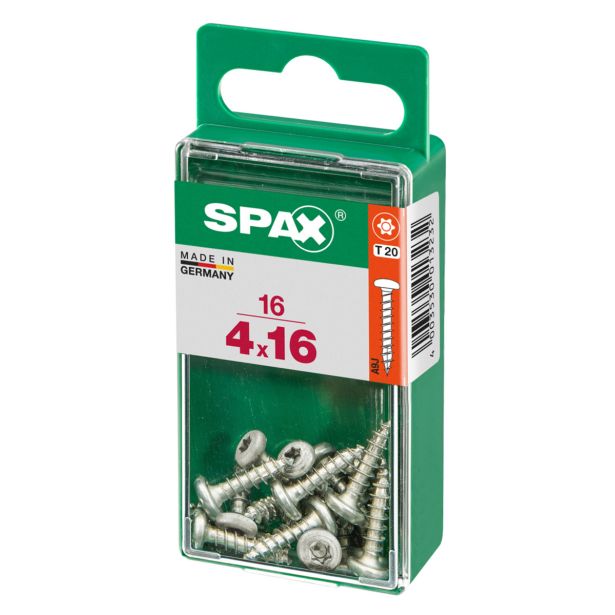 VIJAK CILINDRIČNA GLAVA SPAX TRX 4X16 V ZAVITKU 16 KOS