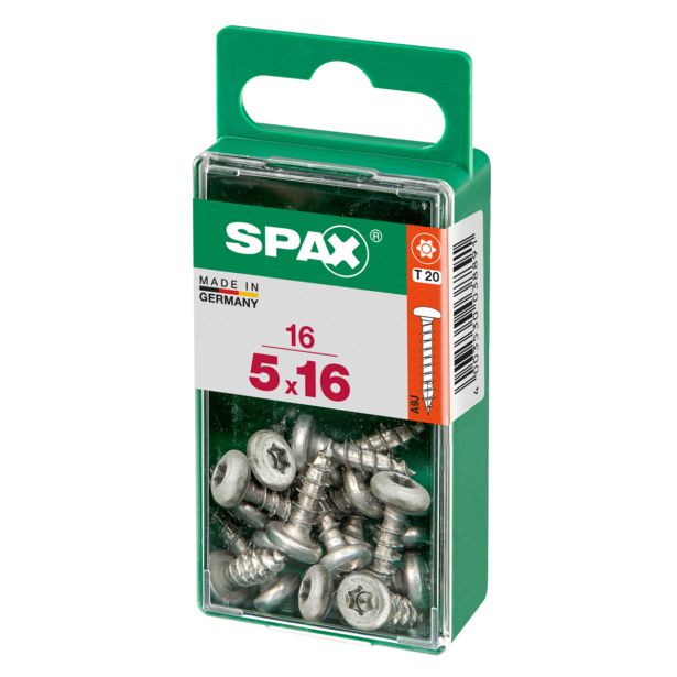 VIJAK CILINDRIČNA GLAVA SPAX TRX 5X16 V ZAVITKU 16 KOS