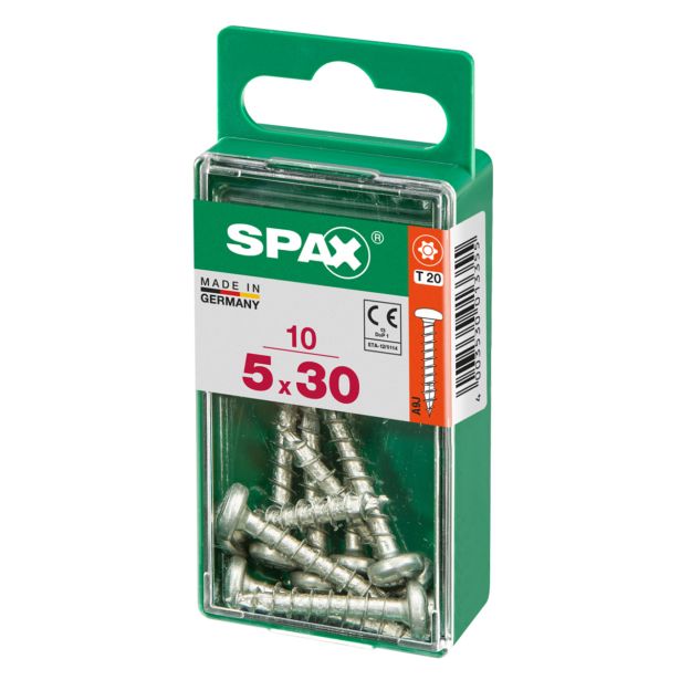 VIJAK CILINDRIČNA GLAVA SPAX TRX 5X30 V ZAVITKU 10 KOS